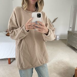 Aerie Oversized Cord Sweatshirt